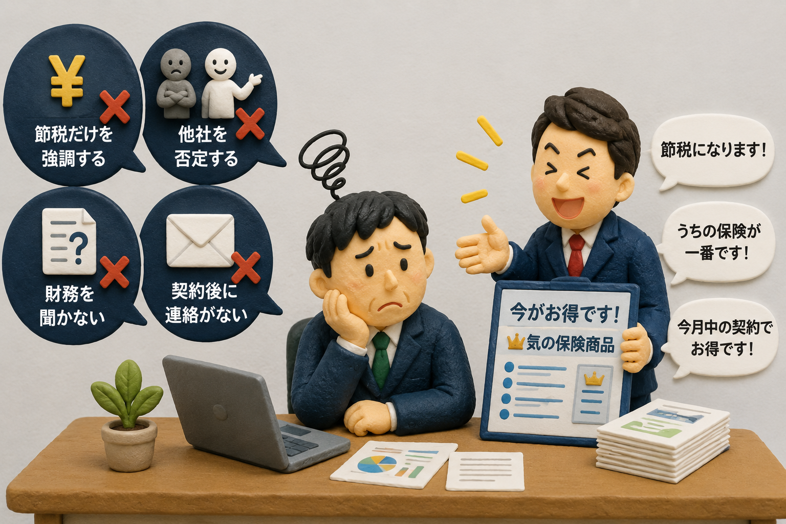 こんな法人保険担当者には注意したい