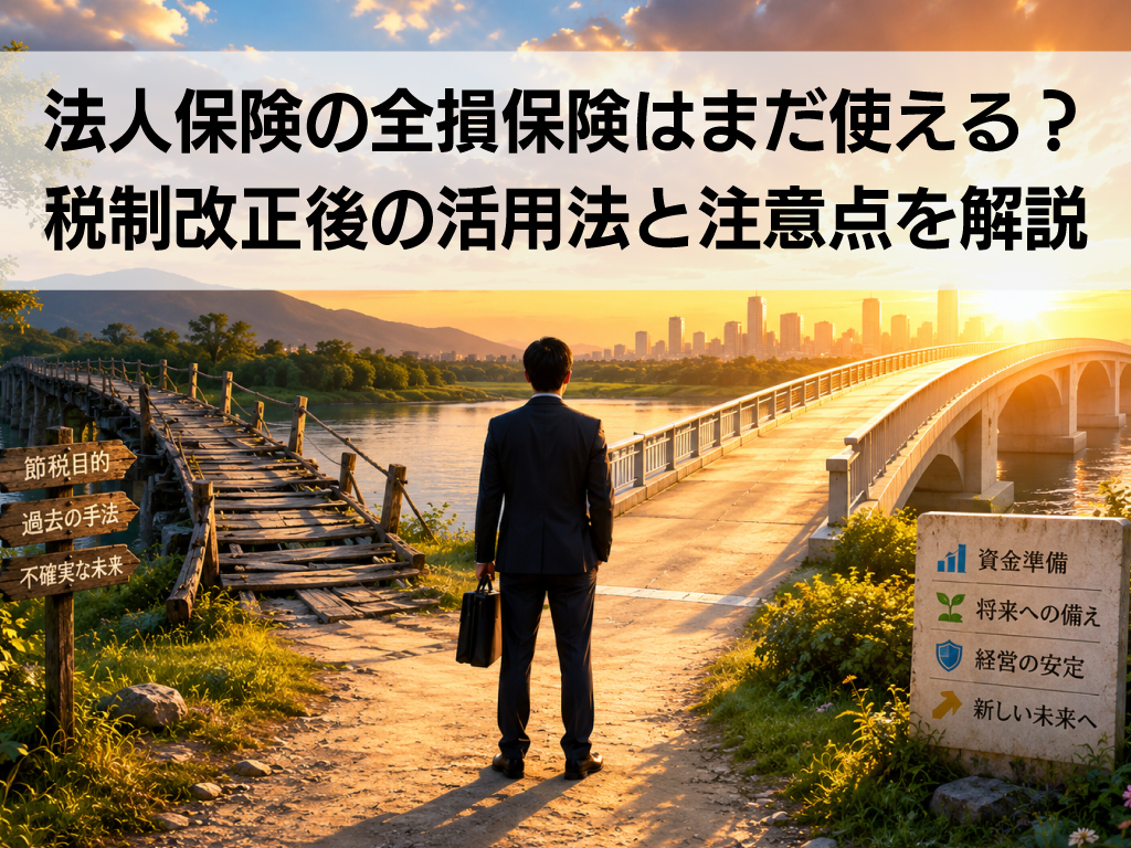 法人保険の全損保険はまだ使える?税制改正後の活用法と注意点を解説