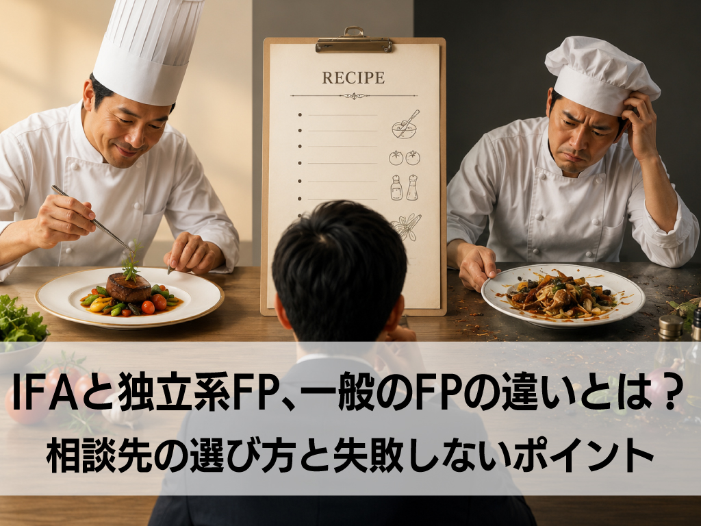 IFAと独立系FP、一般のFPの違いとは？相談先の選び方と失敗しないポイント